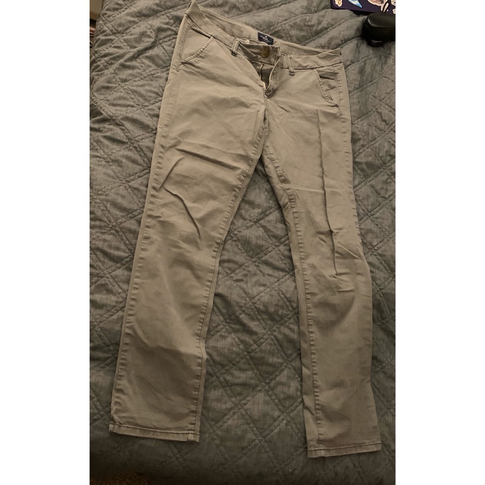 Olive skinny pants